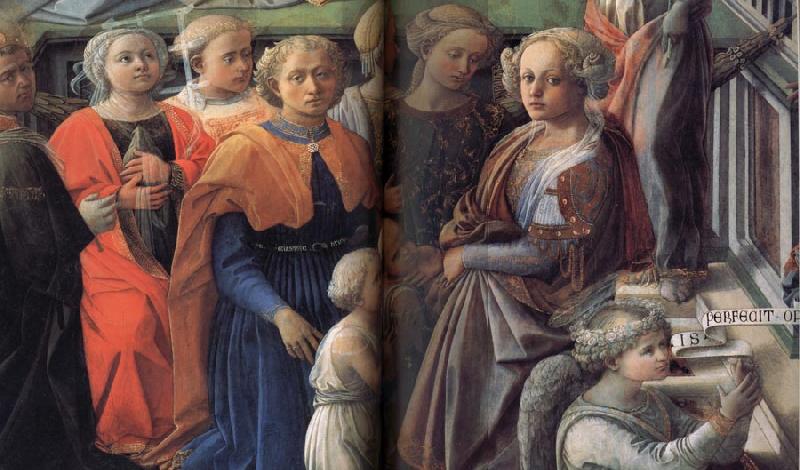 Fra Filippo Lippi Details of The Coronation of the Virgin Germany oil painting art